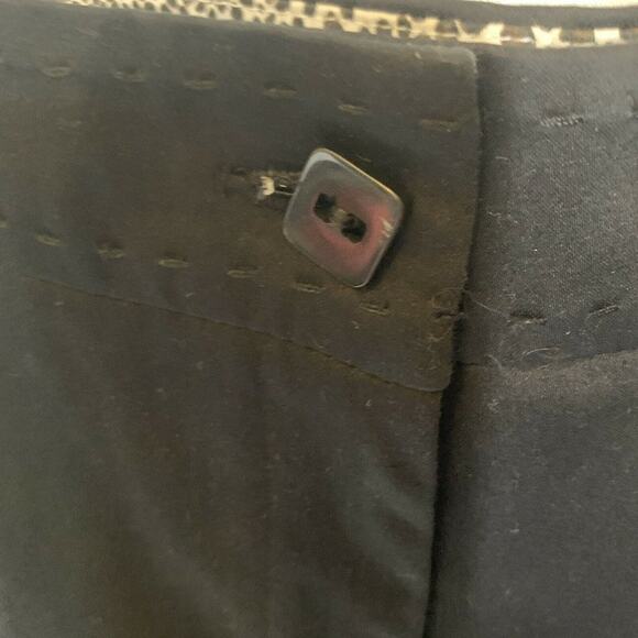 Claudia Ev Black Coin Pocket Bermuda shorts  sz 4 Cotton flat front summer - Picture 7 of 7